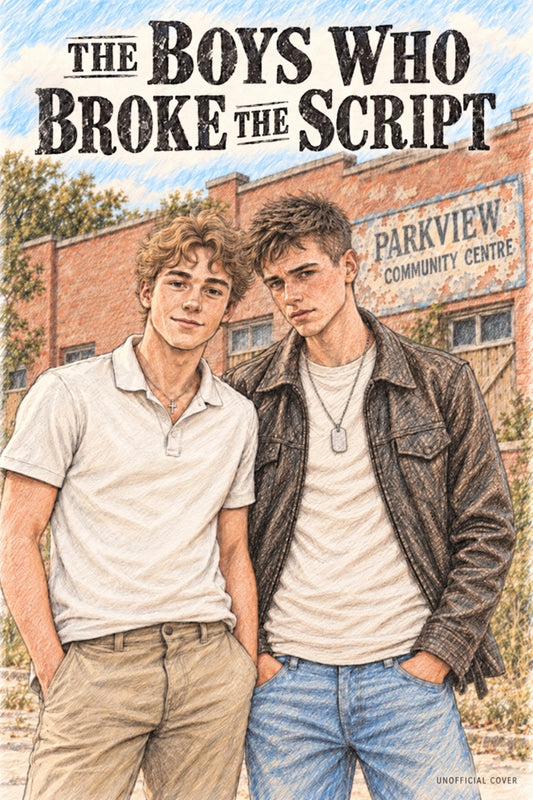 The Boys Who Broke The Script by Sam Whatley, a YA political thriller book cover